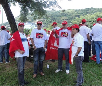 Diretores do Sindicato na Marcha dos Catarinenses