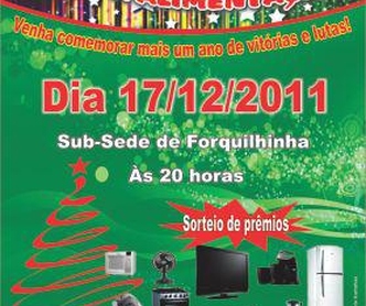   Natal com festa e prêmios para a categoria 